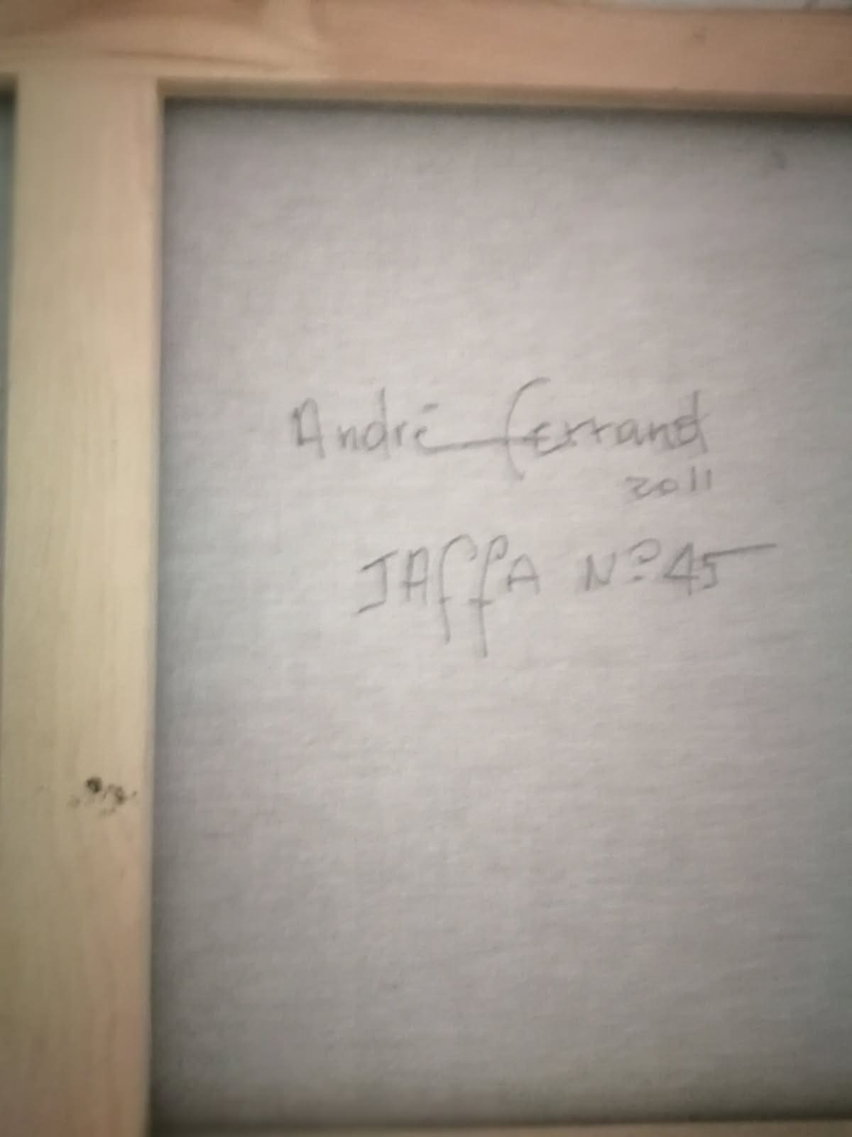 André Ferrand – Jaffa No 45, huile sur toile, 2011