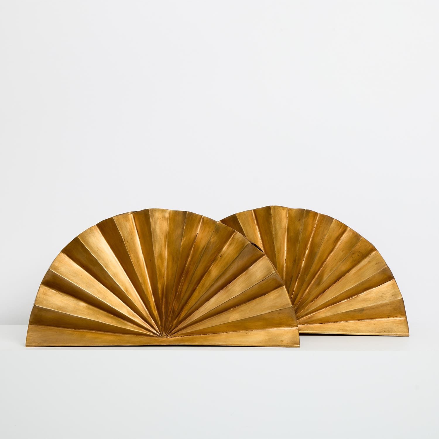 Vase Claude Lalanne Éventail en bronze doré, circa 1980