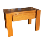 Maison Regain – Nachttisch aus massiver Ulme mit gebogener Schublade