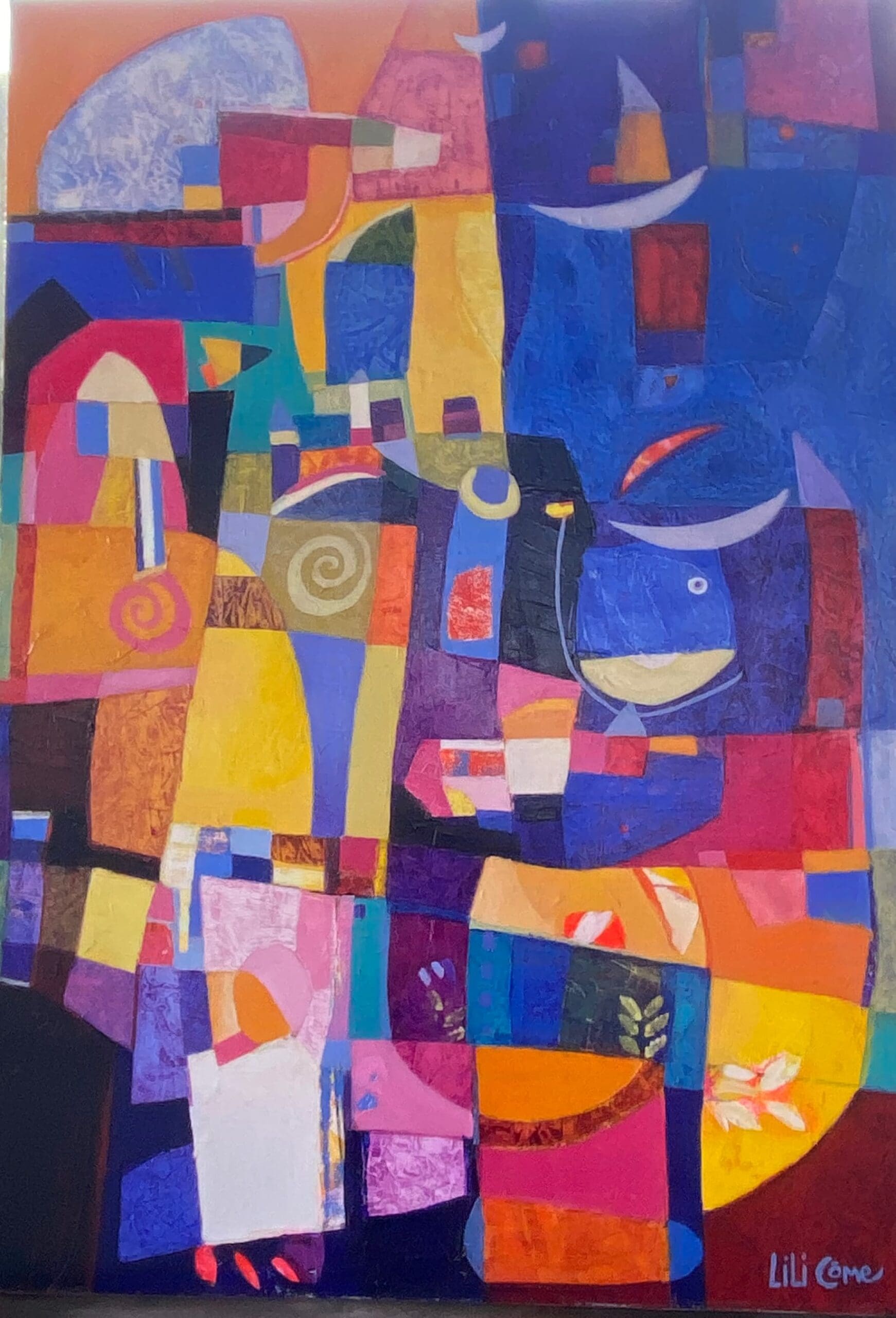 Lili Côme — “This is a window”, oil on canvas, Dreamlike Crossing series