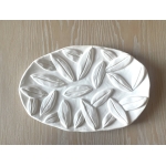 Bela Silva — Plat ovale en céramique émaillée blanche pour Monoprix