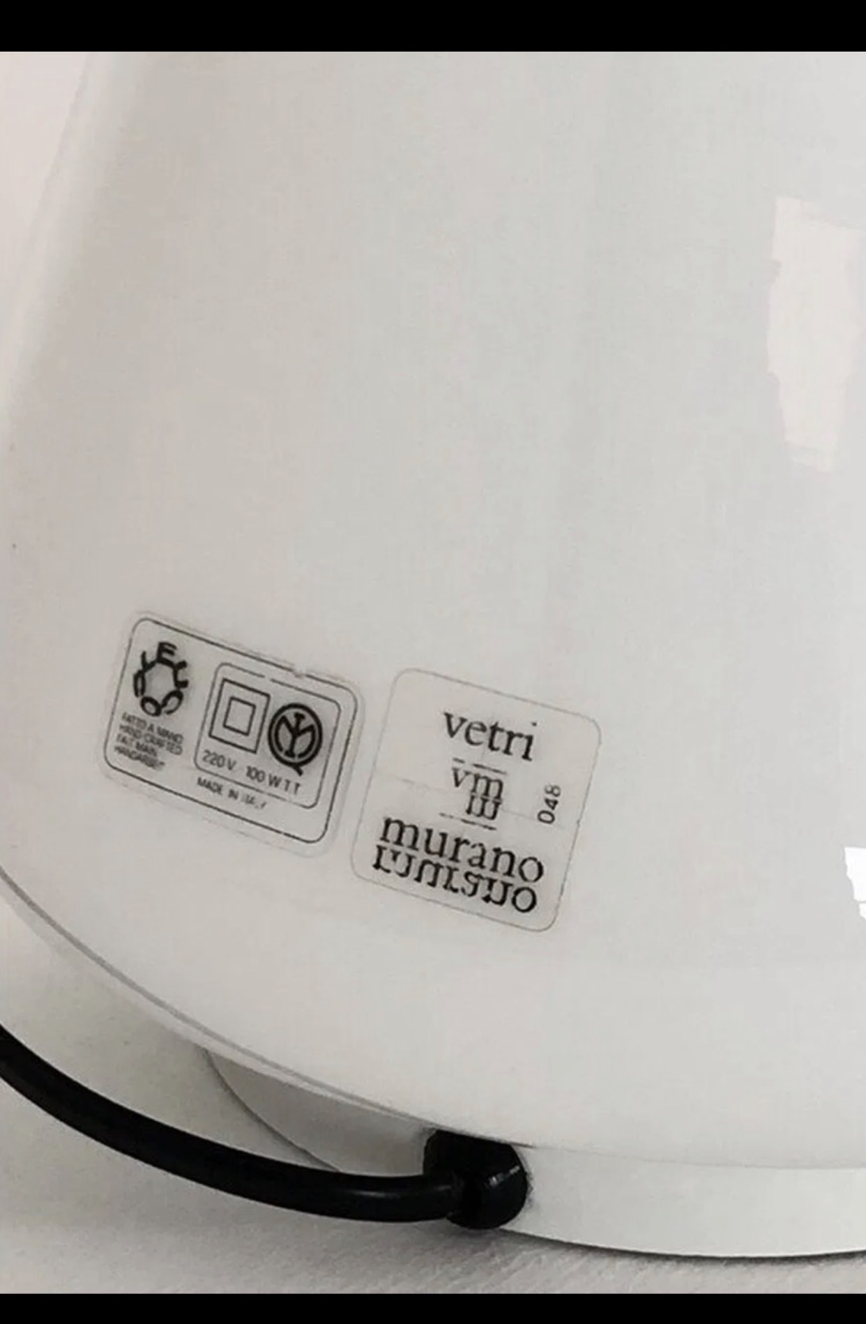 Noti Massari – Paire de lampes Buto en verre de Murano pour Leucos