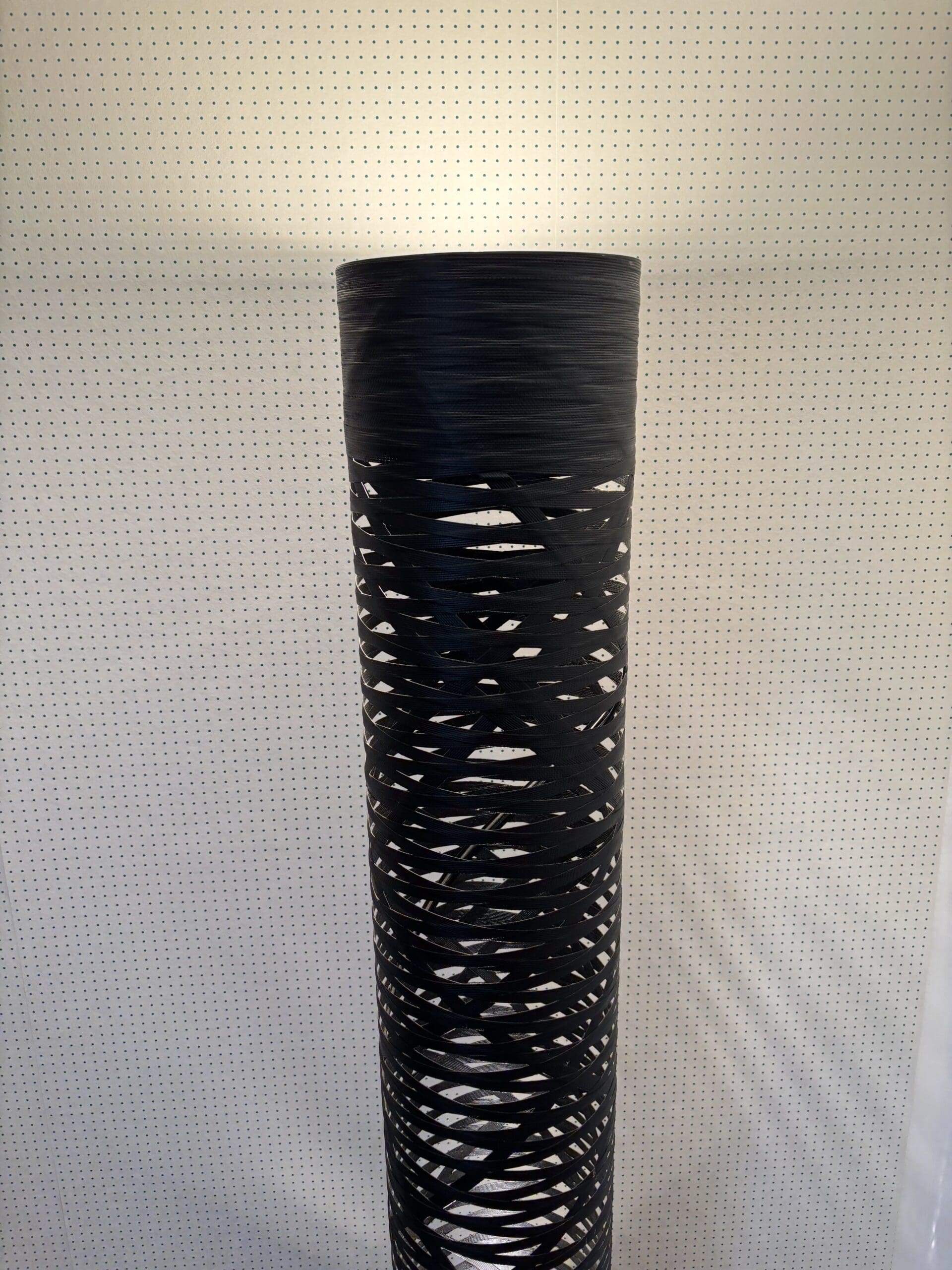 Marc Sadler, lampadaire Tress Foscarini en fibre de verre noir