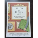 Pierre Le-Tan, affiche originale sur papier du Salon du Dessin, Hôtel George V Pierre Le-Tan, affiche originale sur papier du Salon du Dessin, Hôtel George V